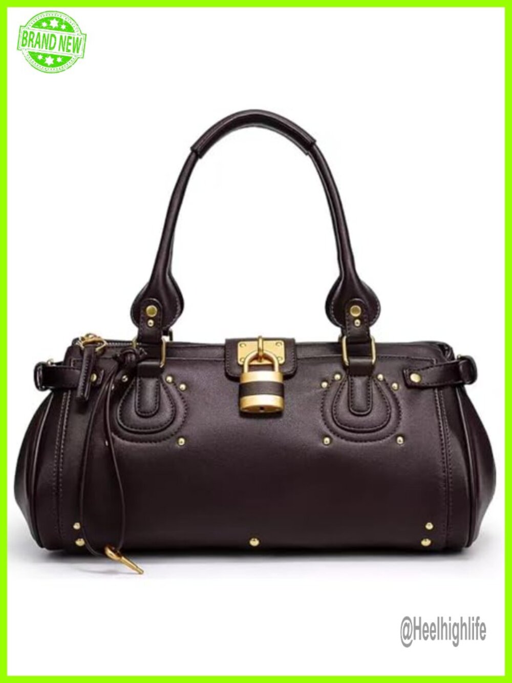 Faux Leather East West Satchel Shoulder Bag Retro Y2K Underarm Purse
